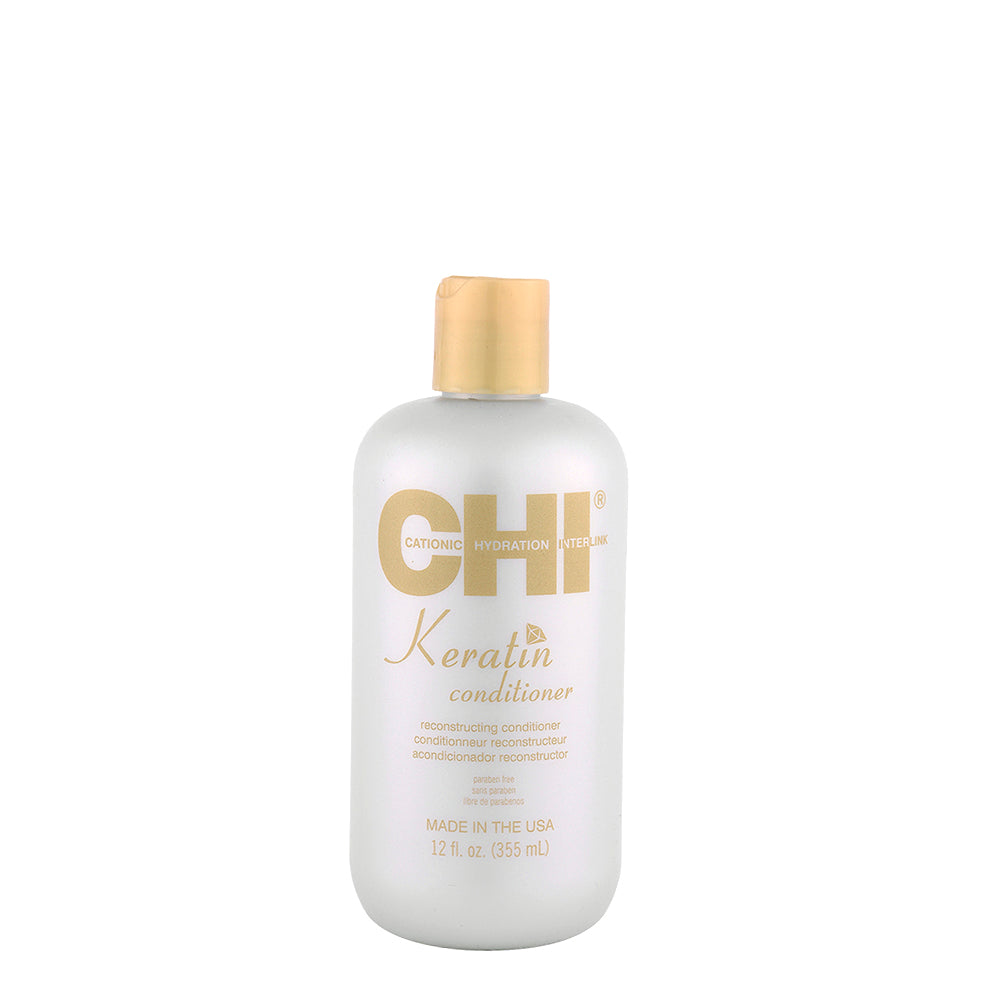 CHI Keratin Conditioner 355ml - balsamo ristrutturante antricrespo