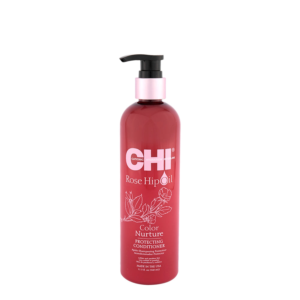 CHI Rose Hip Oil Protecting Conditioner 340ml - balsamo protettivo per capelli colorati