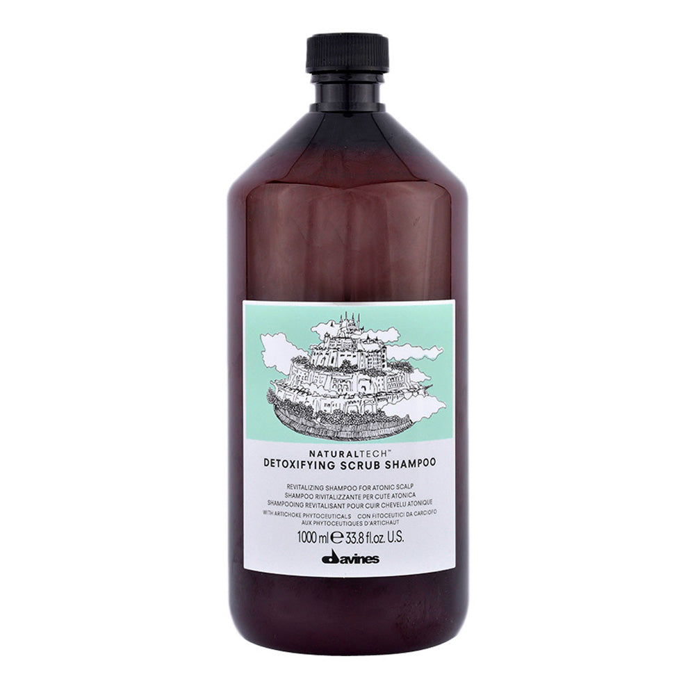 Davines Naturaltech Detoxifying Scrub Shampoo 1000ml - shampoo rivitalizzante