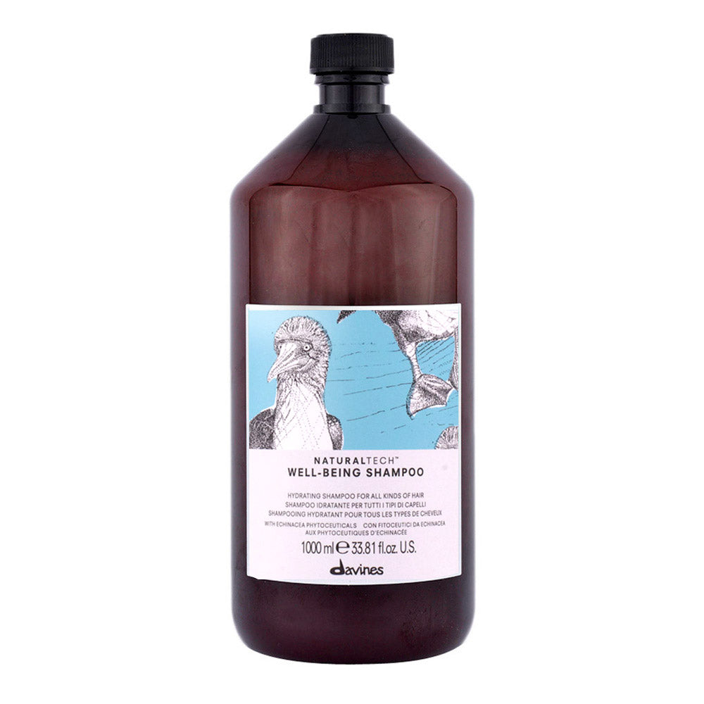 Davines Naturaltech Wellbeing Shampoo 1000ml - shampoo idratante