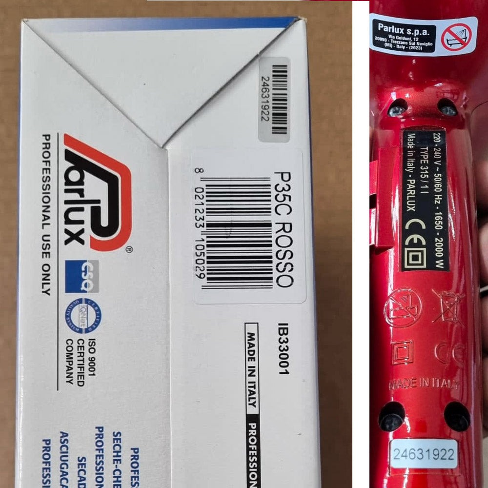 Parlux 3500 Supercompact rosso - asciugacapelli