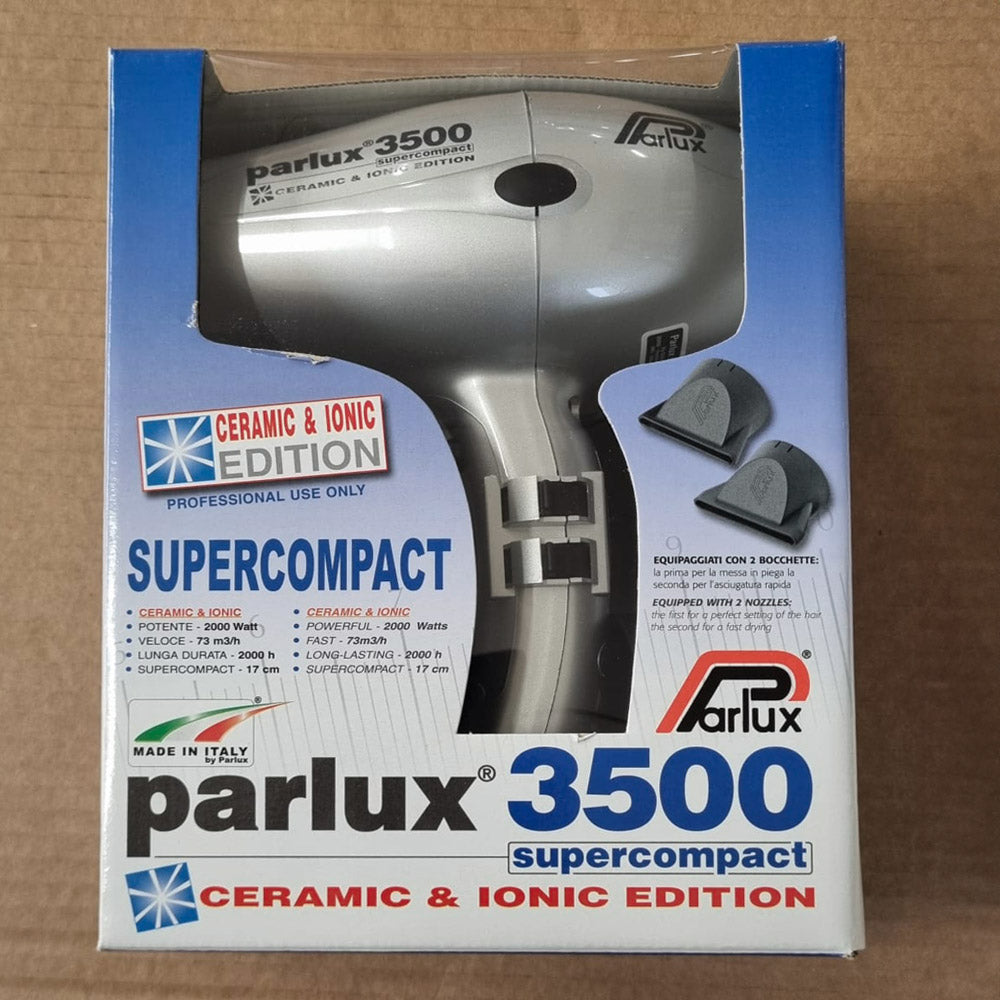 Parlux 3500 Supercompact argento - asciugacapelli