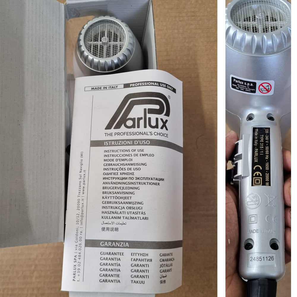 Parlux 3500 Supercompact argento - asciugacapelli