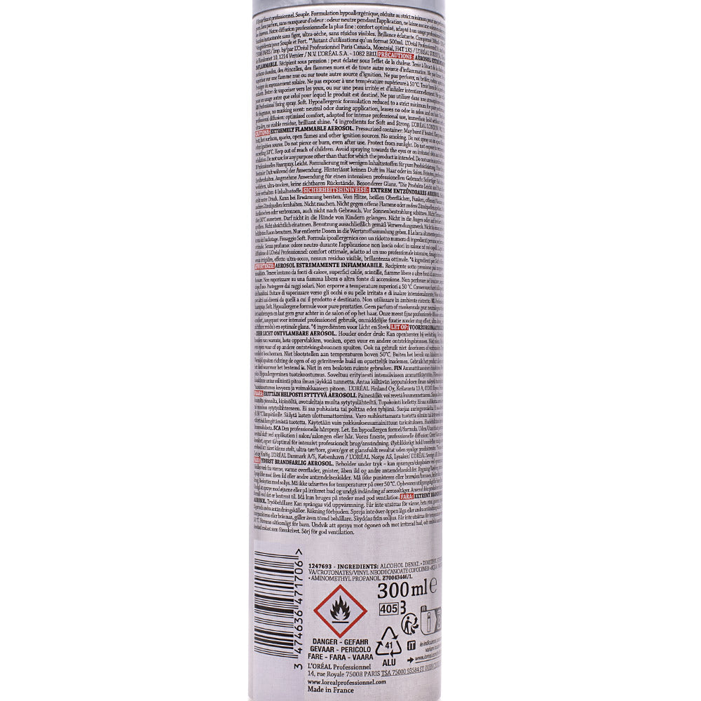 L'Oreal Hairspray Infinium Pure Soft 300ml - lacca tenuta leggera
