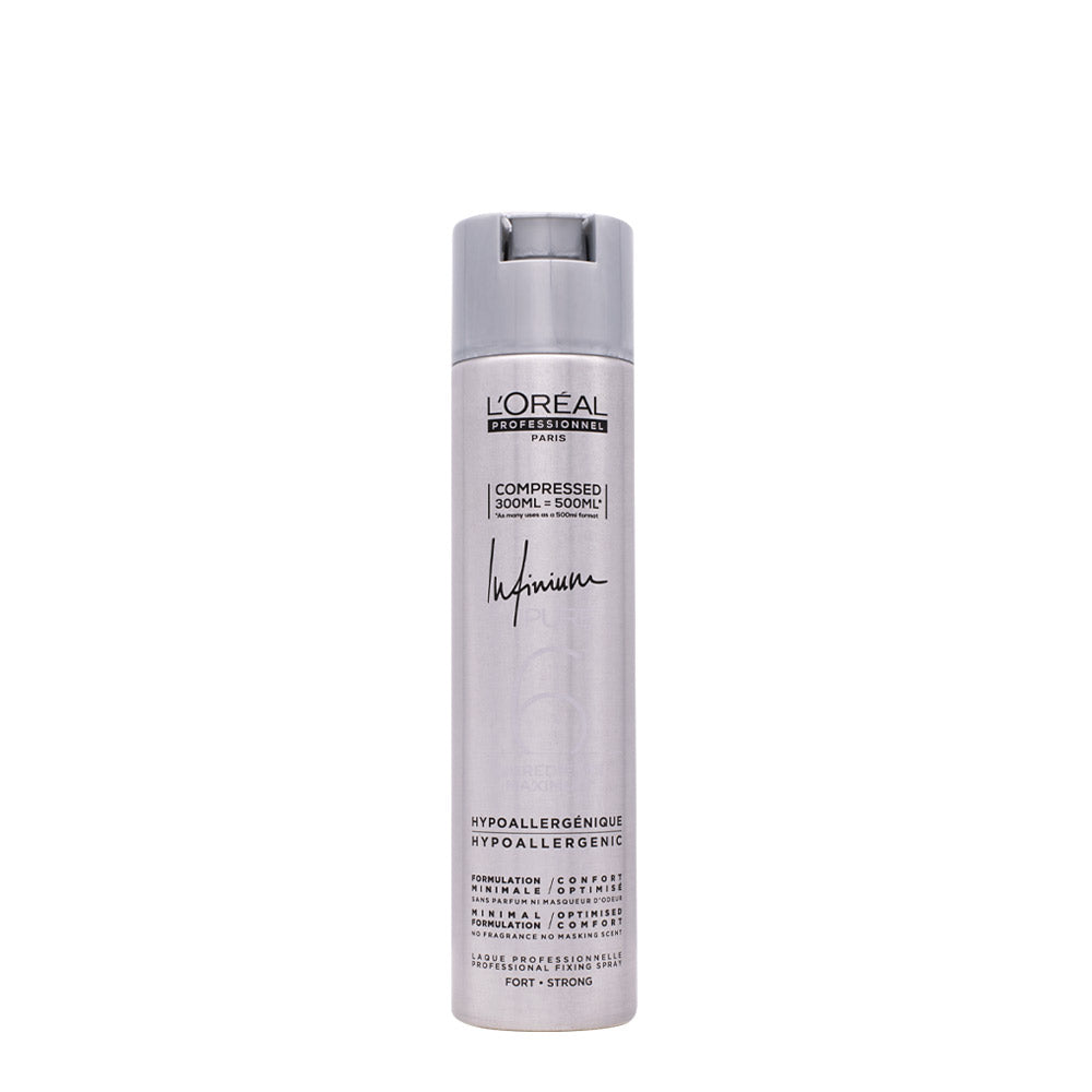 L'Oreal Hairspray Infinium Pure Strong 300ml - lacca inodore tenuta forte