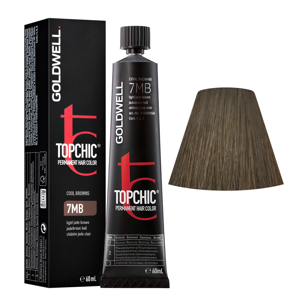 7MB Castano chiaro giada Goldwell Topchic Cool browns tb 60ml