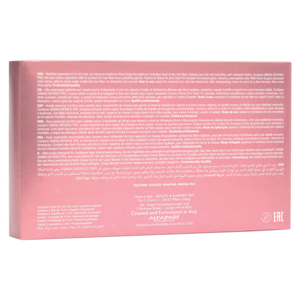 Alfaparf Milano Semi Di Lino Moisture Nutritive Essential Oil 6x13ml - olio