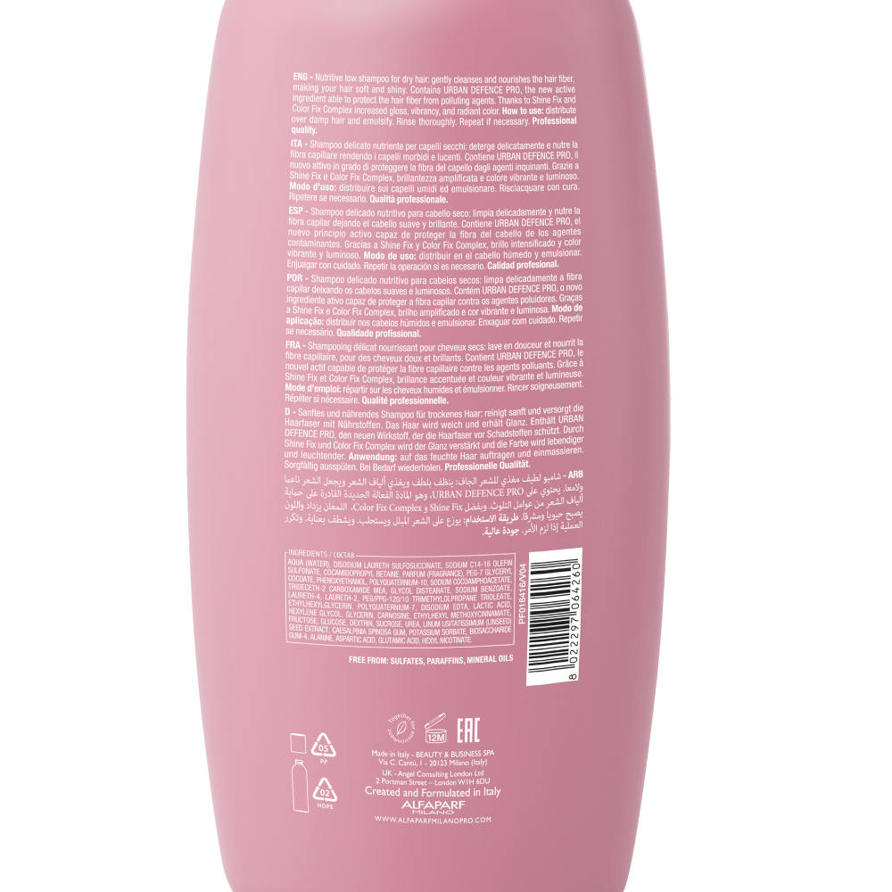 Alfaparf Milano Semi Di Lino Moisture Nutritive Low Shampoo 1000ml - shampoo