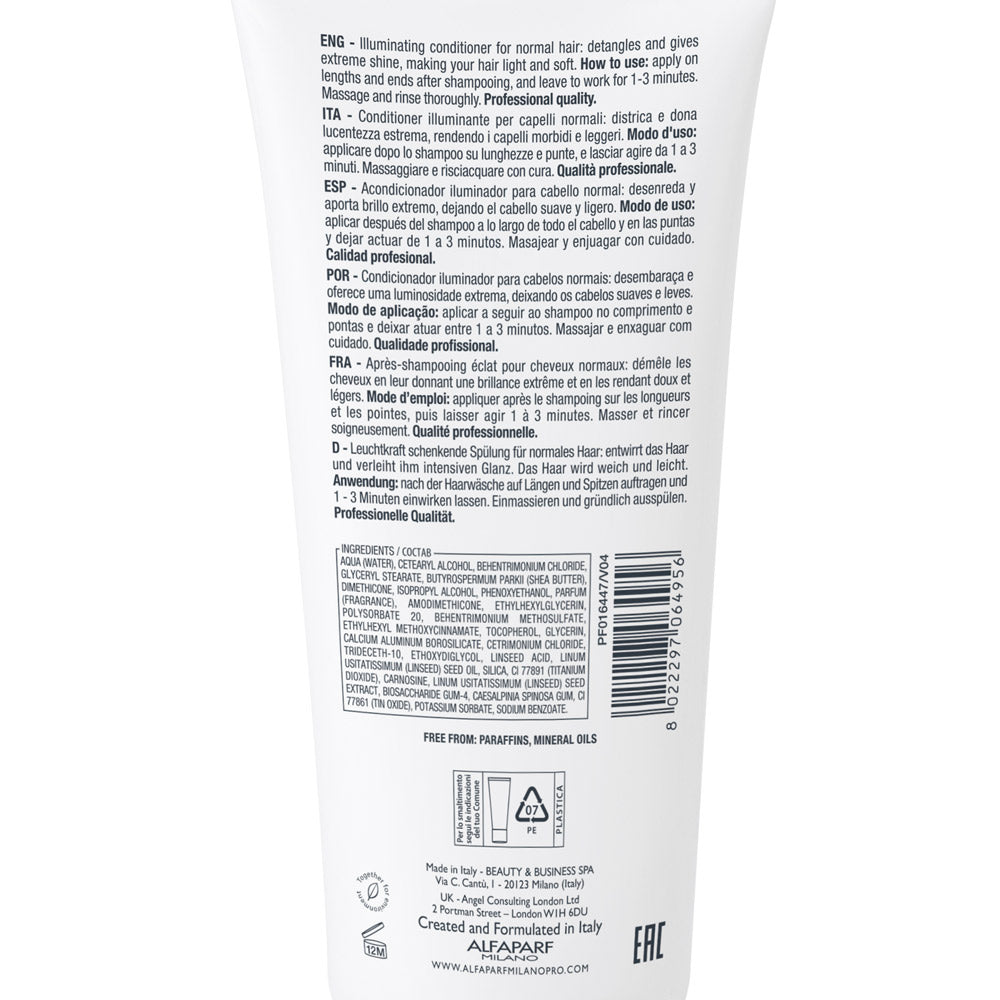 Alfaparf Milano Semi Di Lino Diamond Illuminating Conditioner 200ml - balsamo