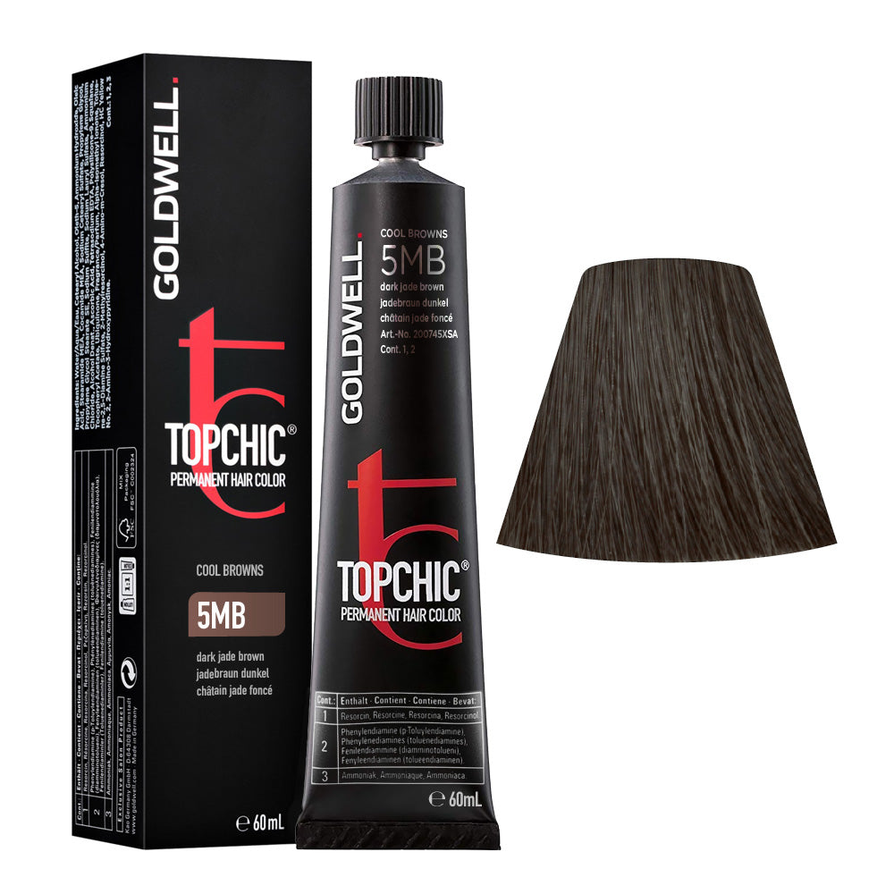 5MB Castano scuro giada Goldwell Topchic Cool browns tb 60ml