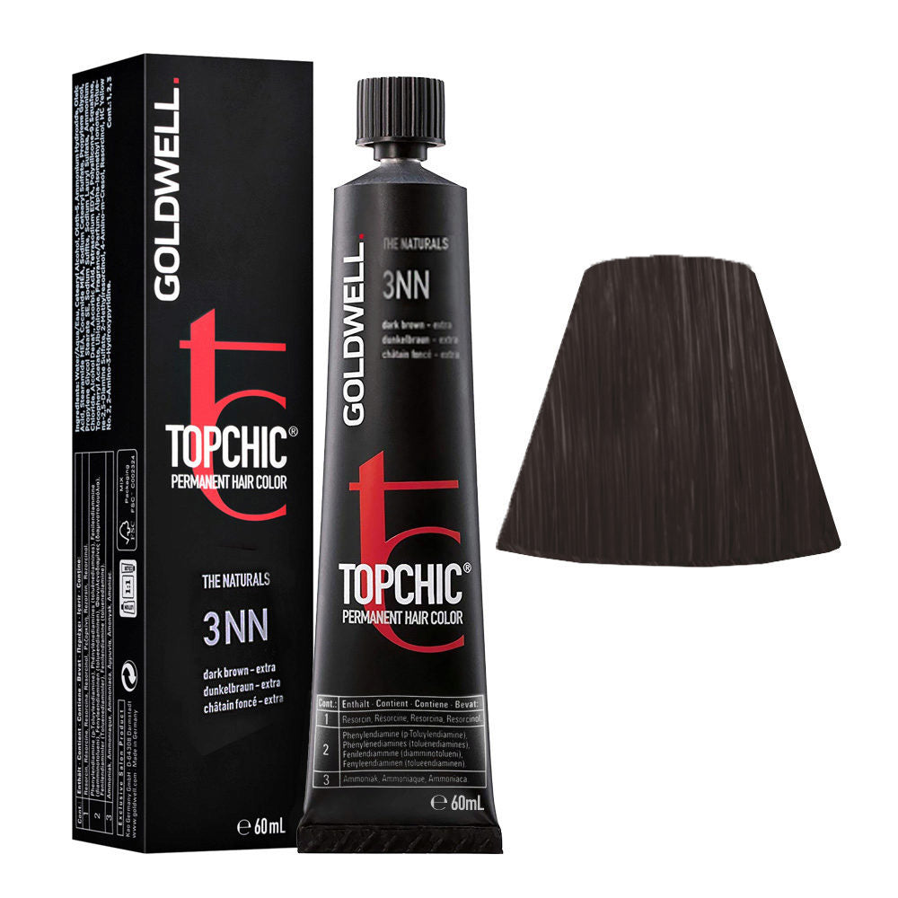 3NN Castano scuro intenso Goldwell Topchic Naturals tb 60ml
