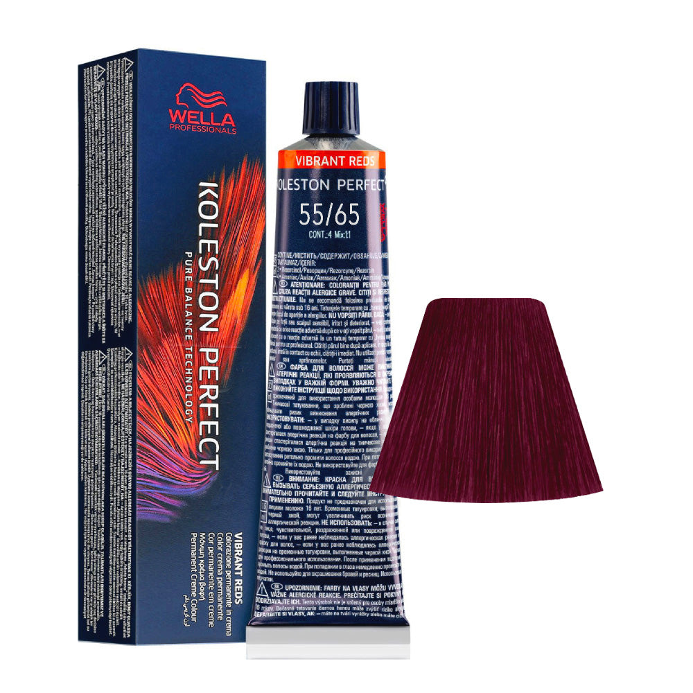 Wella Koleston Perfect Me+ Vibrant Reds 55/65 Castano Chiaro Intenso Violetto Mo