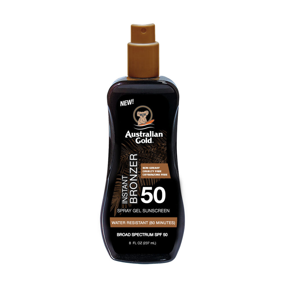 Australian Gold SPF50 Spray Gel Sunscreen 237ml - spray protezione
