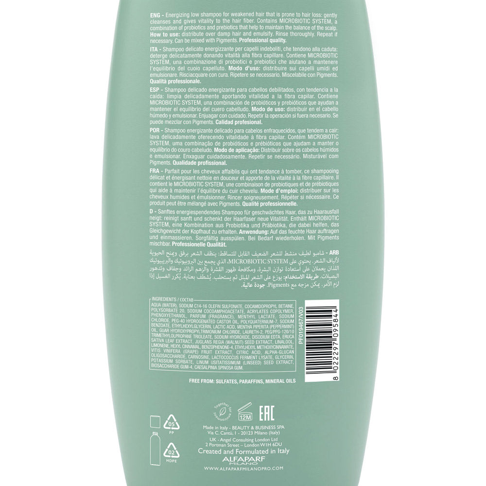 Alfaparf Milano Semi Di Lino Scalp Renew Energizing Low Shampoo 1000ml - shampoo