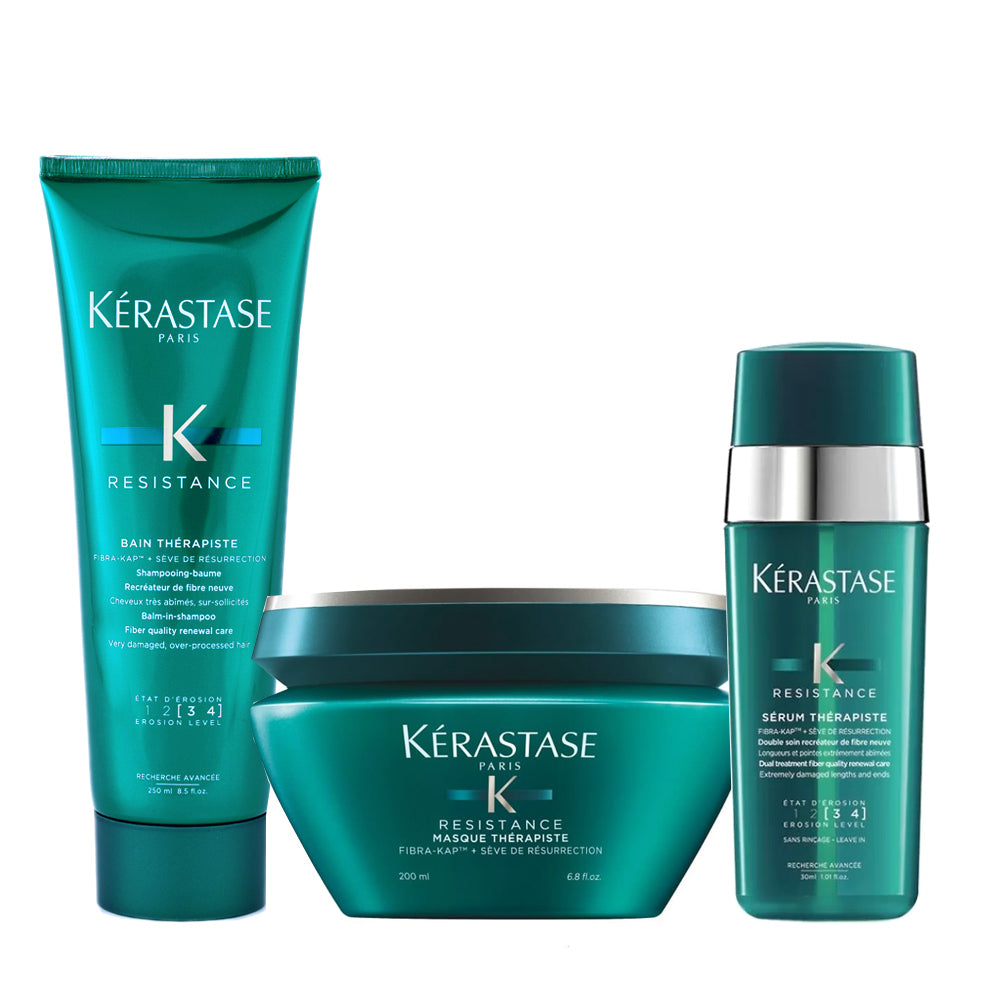 Kerastase Resistance Bain Therapiste 250ml Masque 200ml Serum 30ml