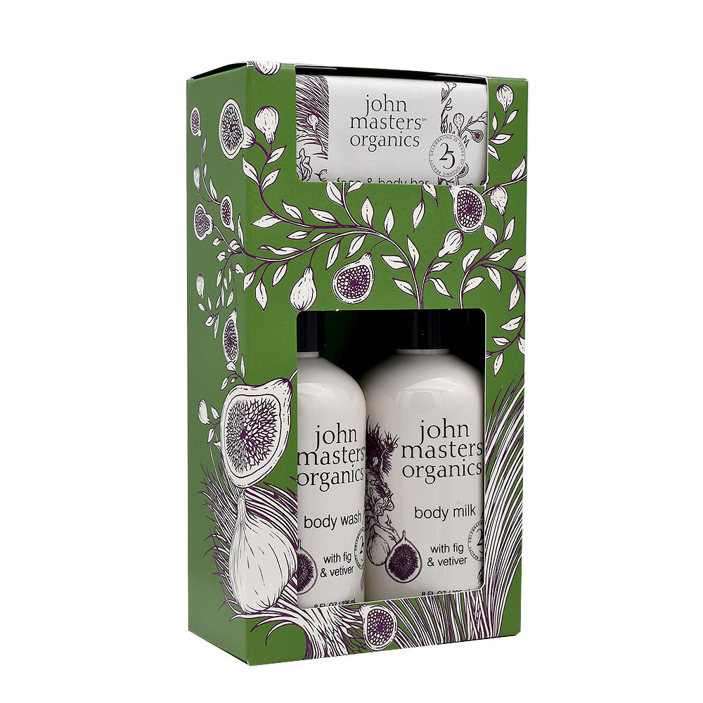 John Masters Organics Kit Rituale Corpo a base di Fico e Vetiver