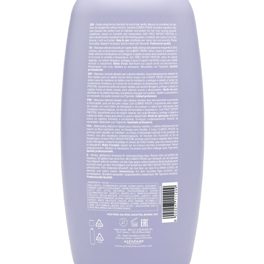 Alfaparf Milano Semi di Lino Smooth Smoothing Low Shampoo 1000ml - shampoo