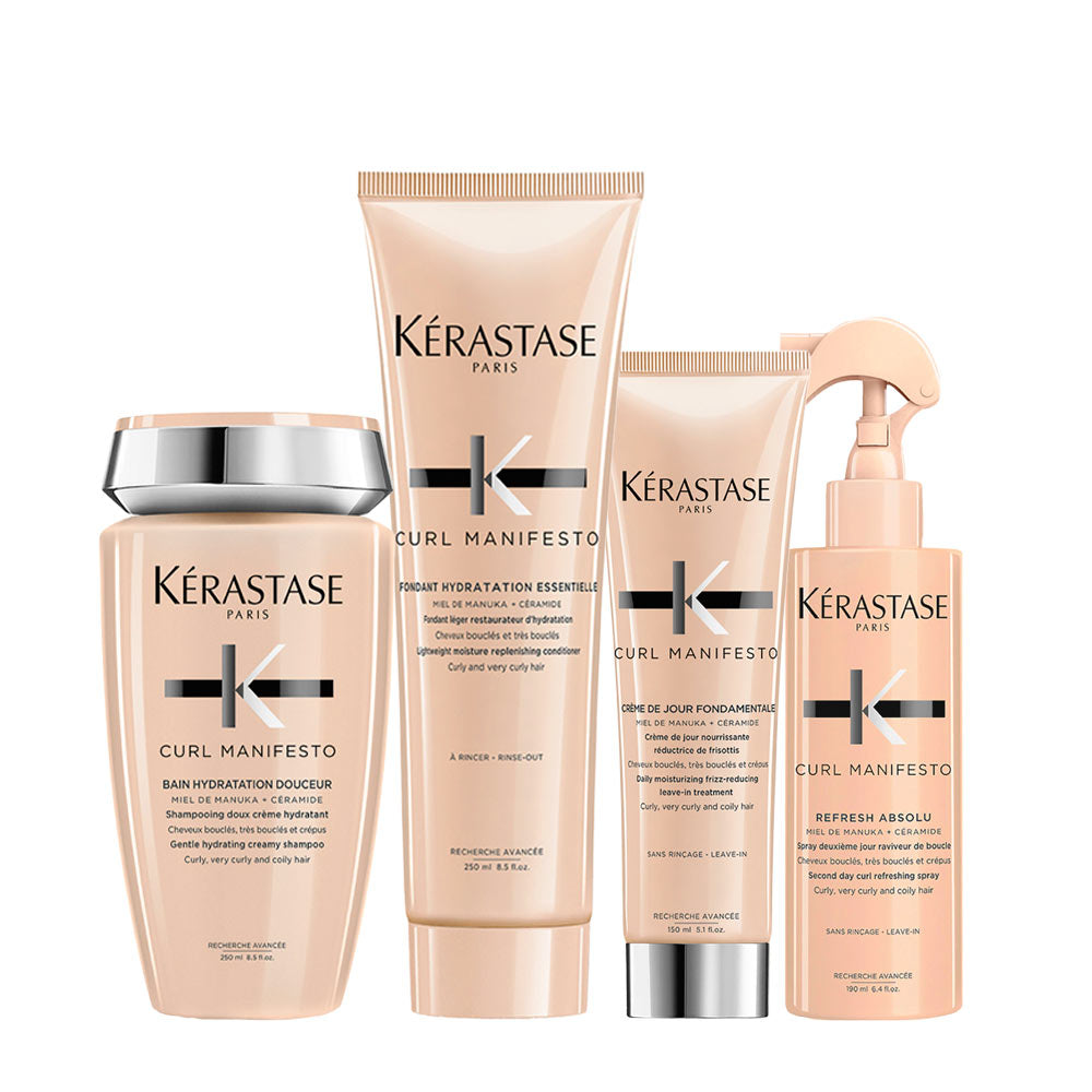 Kerastase Curl Manifesto Shampoo 250ml Conditioner 250 ml Cream 150ml Spray190ml