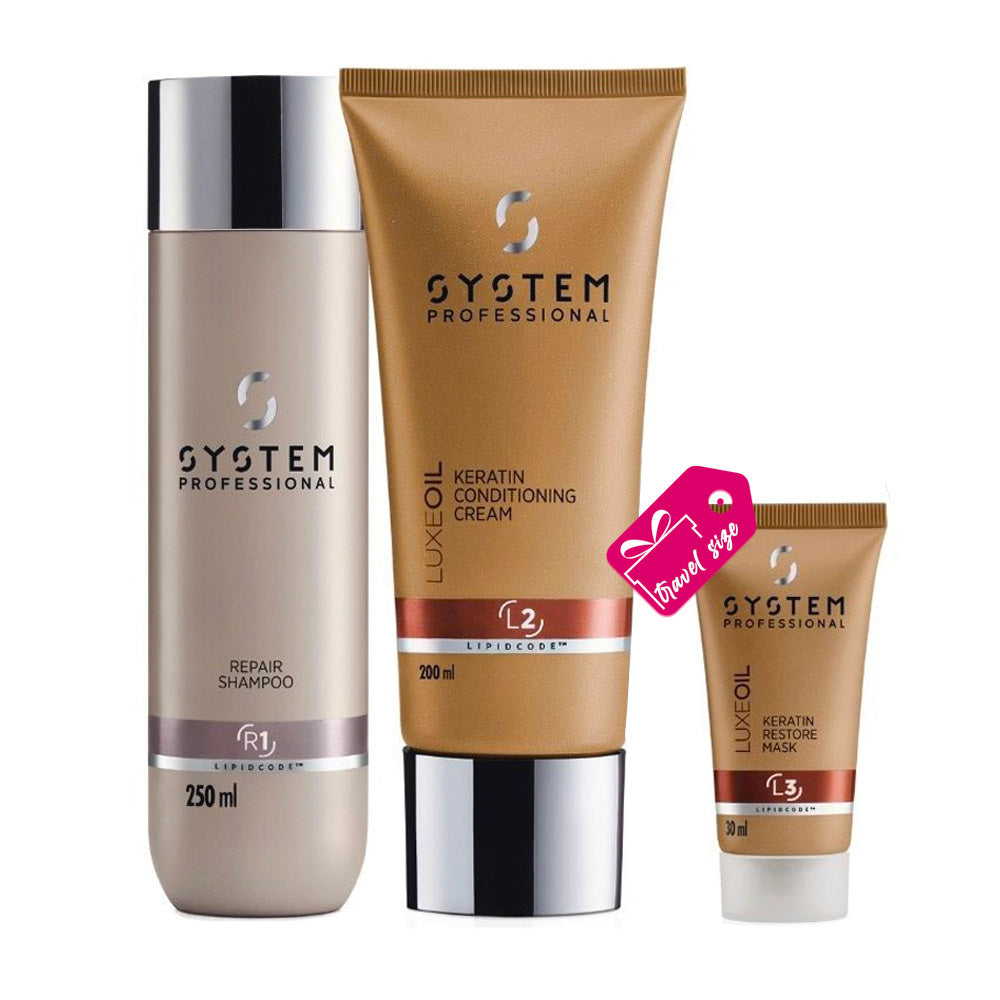 System Professional Basic Routine Per Capelli Spenti