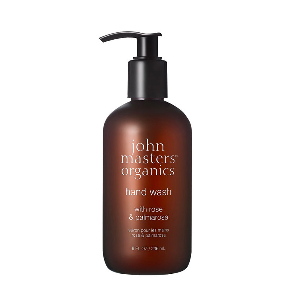 John Masters Organics Hand Wash Rose And Palmarose 236ml - sapone mani