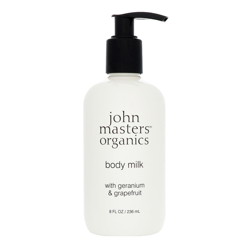 John Masters Organics Body Milk With Geranium & Grapefruit 236ml - latte corpo