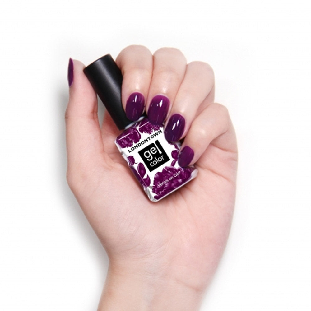 Londontown Gel Color Portobello Plum 12ml - smalto semipermanente viola scuro