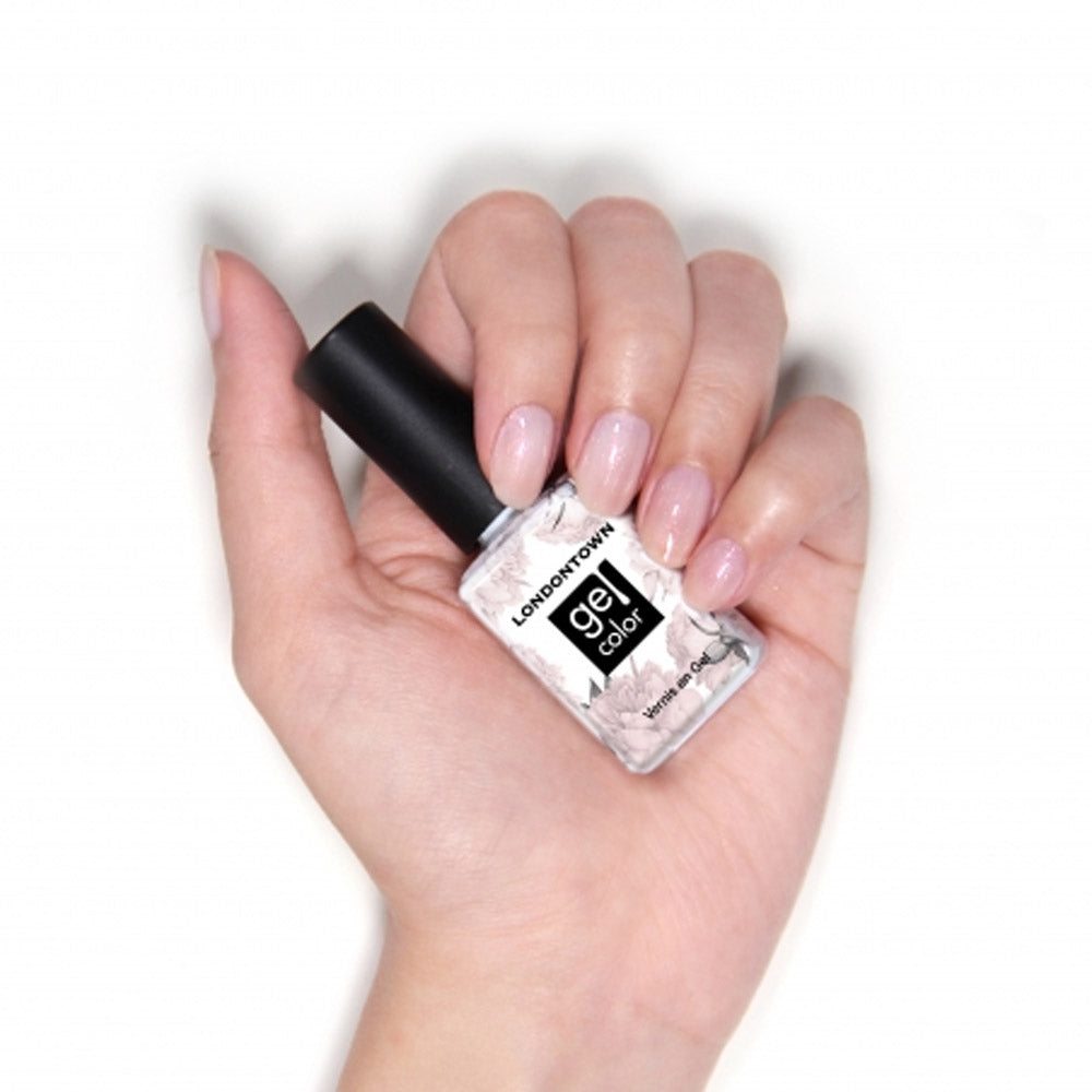 Londontown Gel Color Princess Awaits 12ml - smalto semipermanente bianco glitter