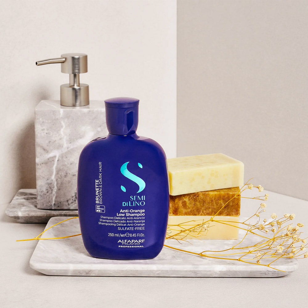 Alfaparf Milano Semi di Lino Brunette Anti-Orange Low Shampoo 250ml