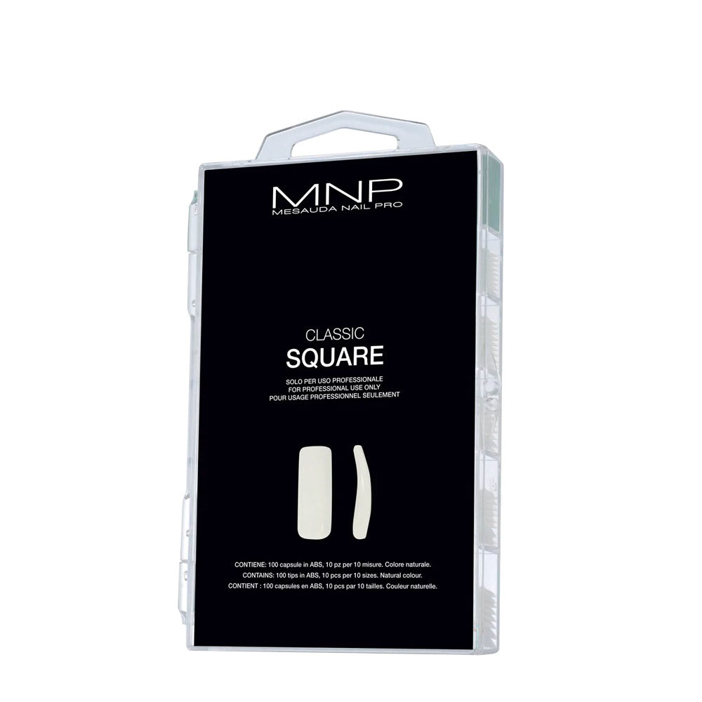 Mesauda MNP Classic Square Tips  100pz - tips colore naturale