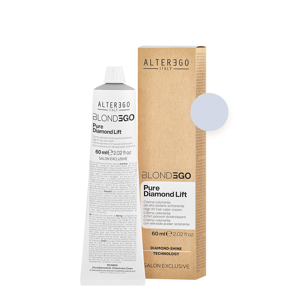 Alterego Blondego Pure Diamond Lift 60ml - crema colorante schiarente cenere