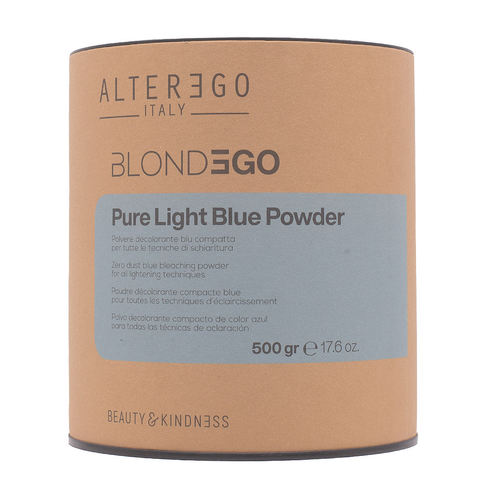 Alterego Blondego Pure Light Blue Powder 500gr - polvere decolorante blu compatta