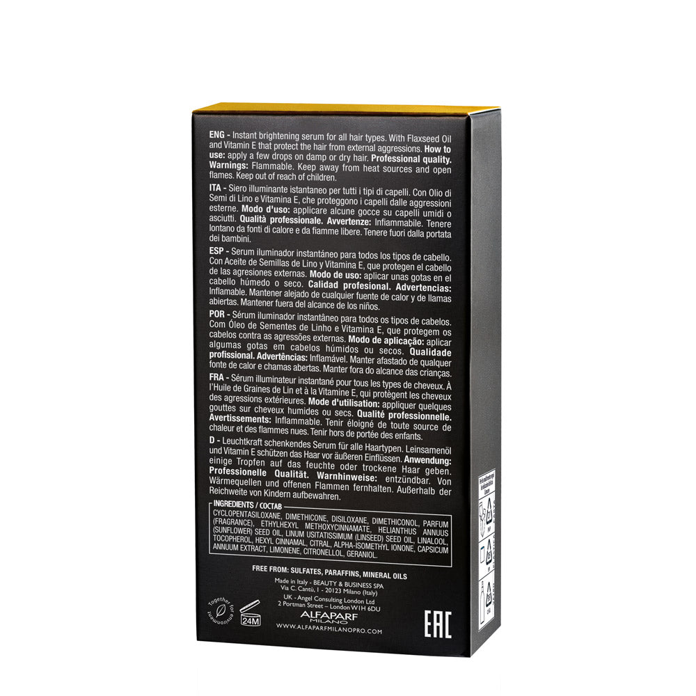 Alfaparf Milano Semi Di Lino Sublime Cristalli Liquidi 30ml - siero illuminante