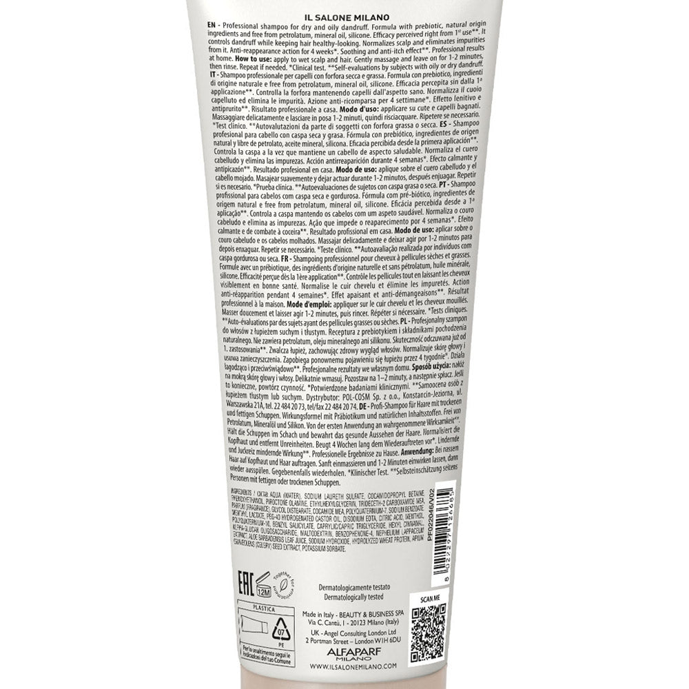 Alfaparf Milano Il Salone Scalp System Anti Dandruff Shampoo 250ml - shampoo