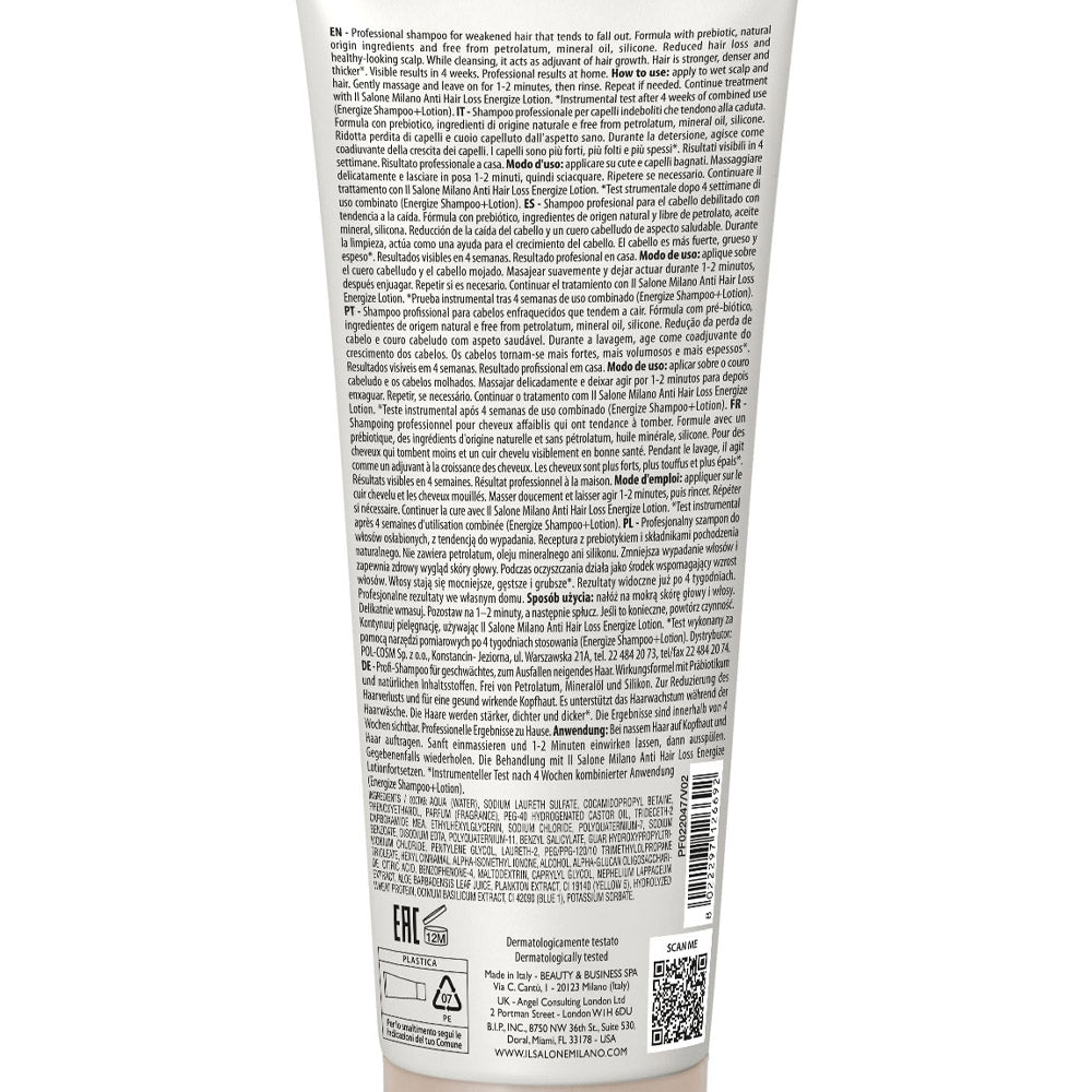 Alfaparf Milano Il Salone Scalp System Anti Hair Loss Shampoo 250ml - shampoo