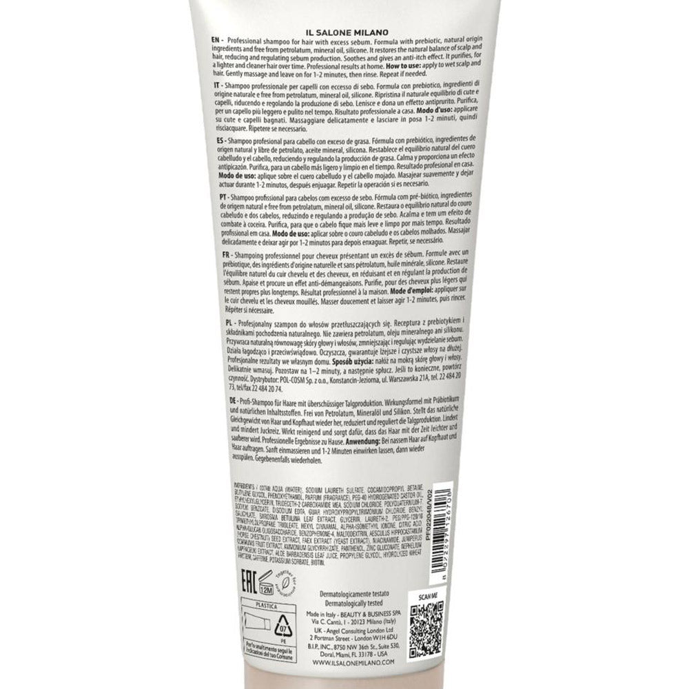 Alfaparf Milano Il Salone Scalp System Anti Sebum Shampoo 250ml - shampoo
