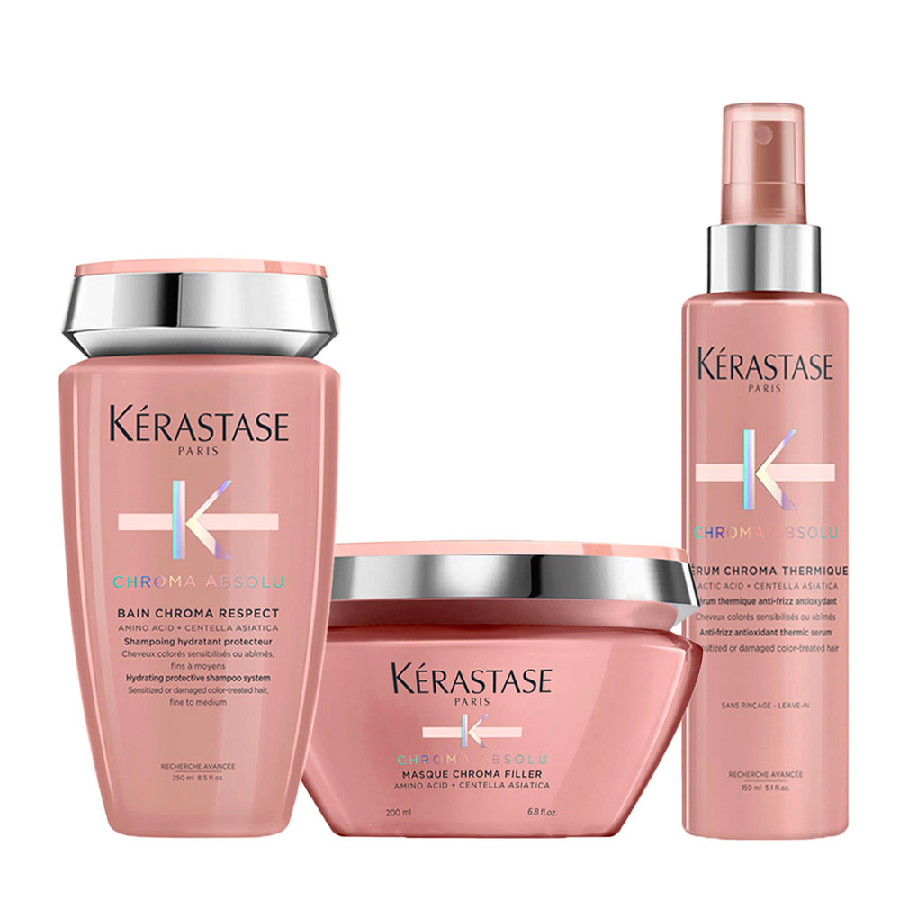 Kerastase Chroma Absolu Bain Chroma Respect 250ml Masque 200ml Serum 150ml