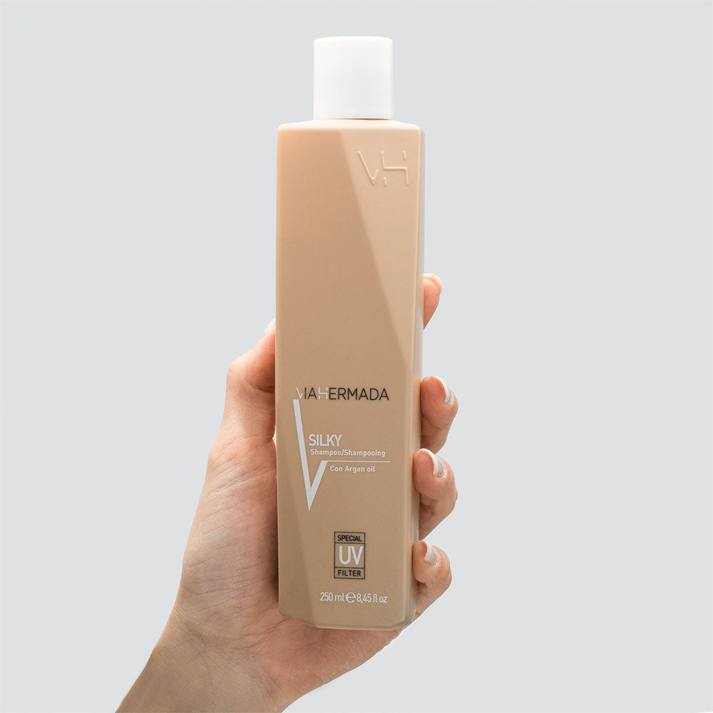 VIAHERMADA Silky Shampoo 250ml  Mask 250ml Silky Oil 50ml