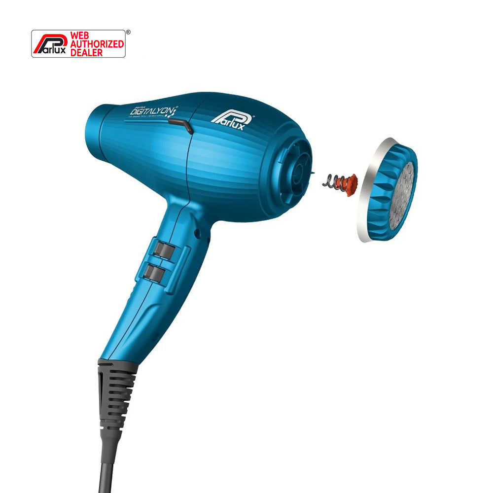Parlux Digitalyon + Magic Sense - asciugacapelli blu con diffusore