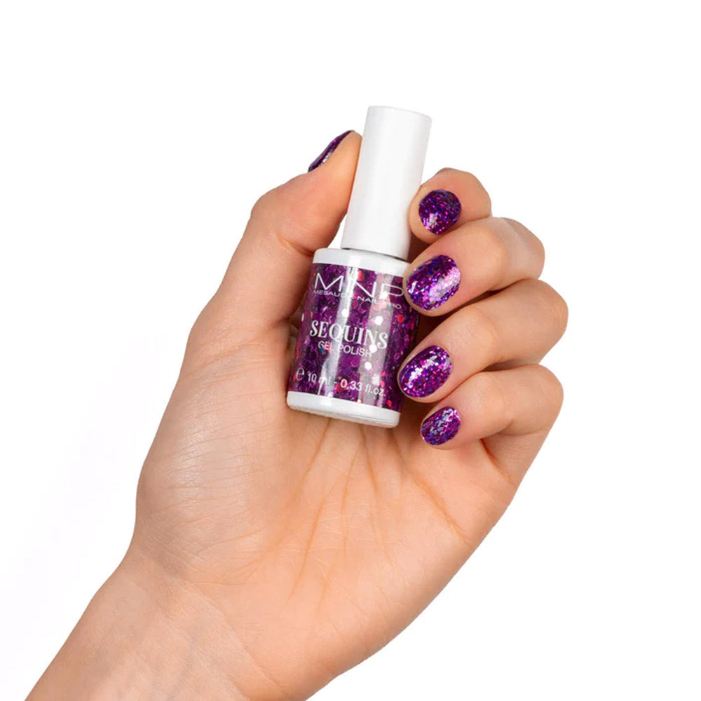 Mesauda MNP Sequins GP 302 - Royal Croquet 10ml - smalto semipermanente