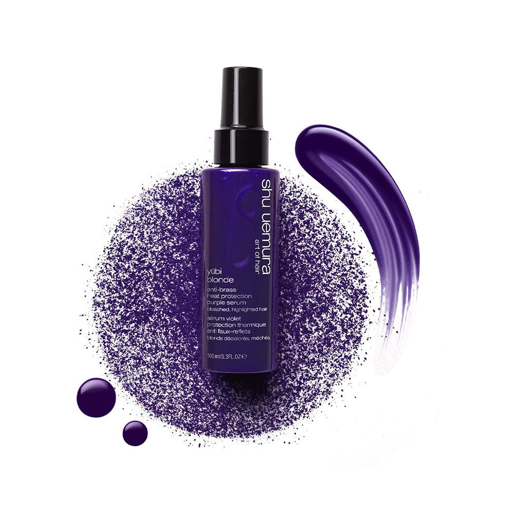 Shu Uemura Yubi Blonde Purple Blow Dry Serum 100ml - siero termoprotettivo