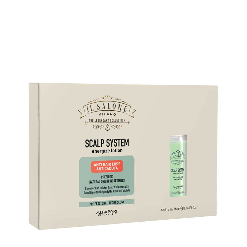 Alfaparf Milano Il Salone Scalp System Energize Lotion AntiHairLoss Vials 6x13ml