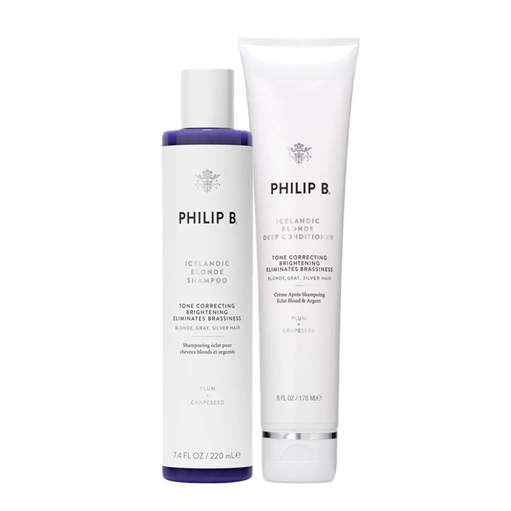 Philip B Icelandic Blonde Shampoo 220ml Deep Conditioner 178ml