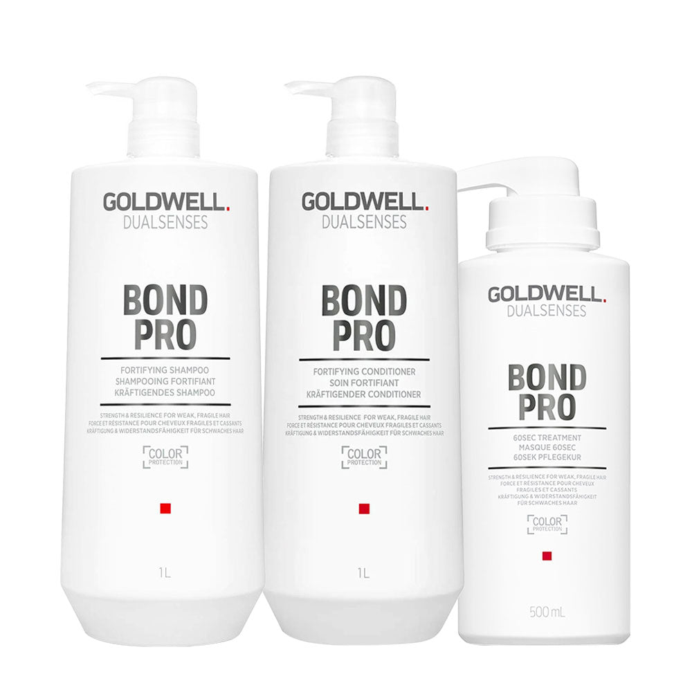 Goldwell Dualsenses Bond Pro Shampoo 1000ml Conditioner 1000ml Treatment 500ml