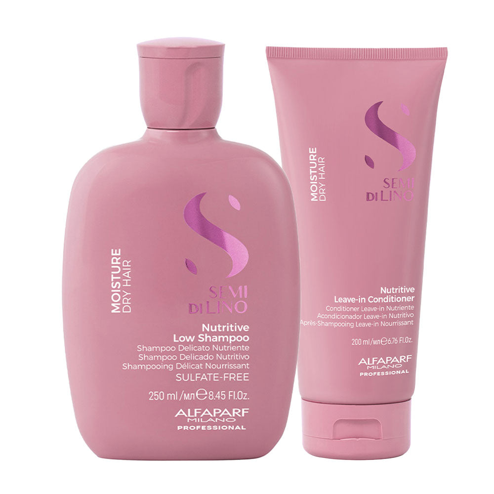 Alfaparf Milano Semi Di Lino Moisture Nutritive Shampoo 250ml Conditioner 200ml