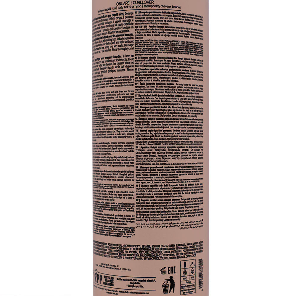 Selective Professional Curllover Shampoo 1000 ml - shampoo capelli ricci