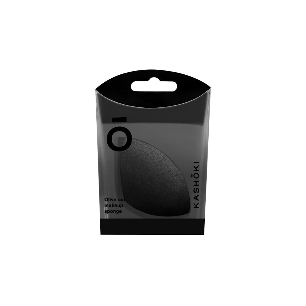 Kashōki Make Up Sponge Olive Cut Black - spugnetta per makeup