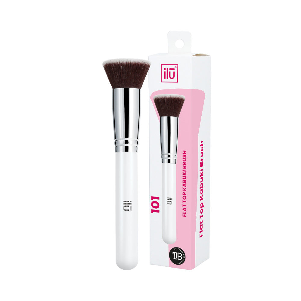 Ilū Make Up Flat Top Kabuki Brush 101 - pennello per fondotinta
