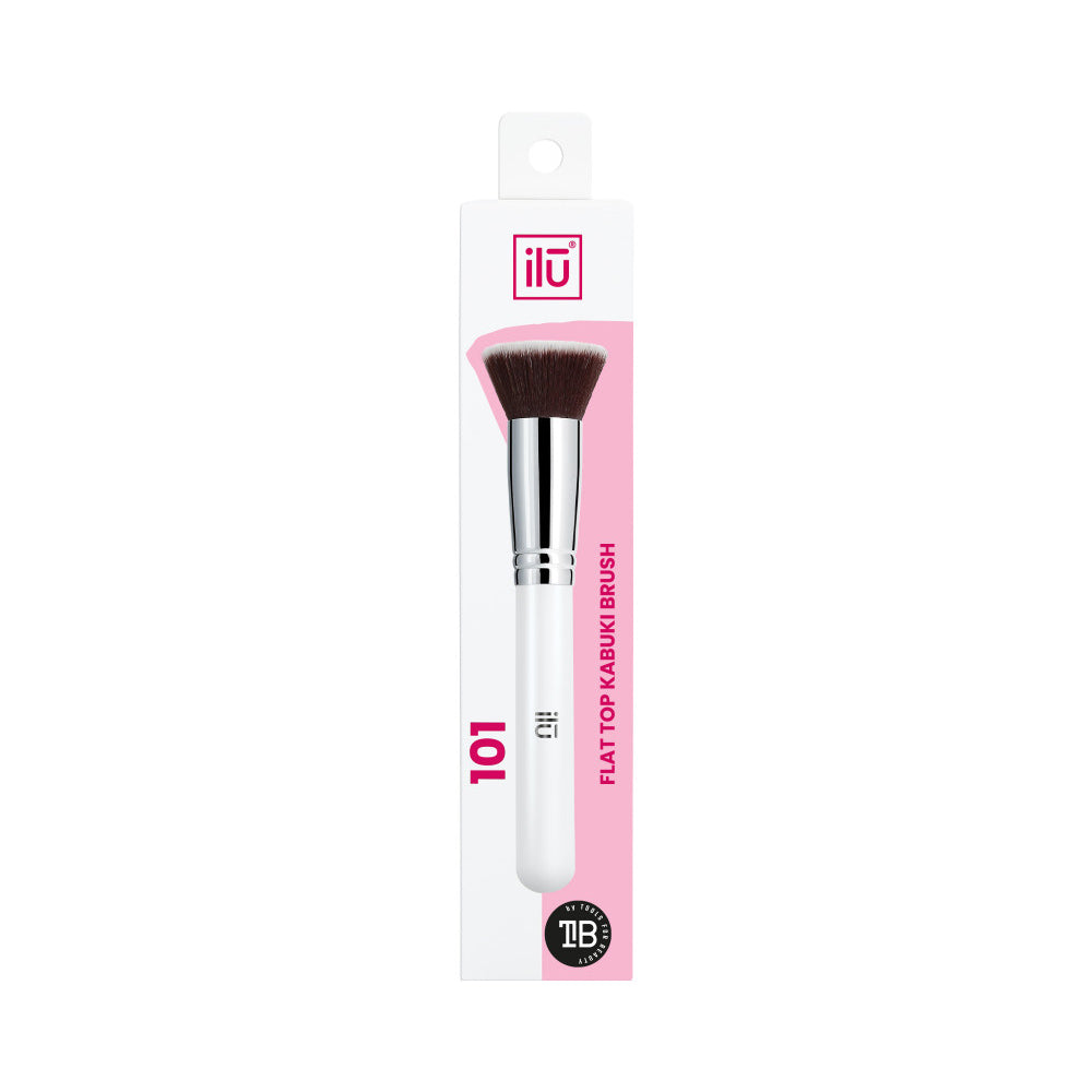 Ilū Make Up Flat Top Kabuki Brush 101 - pennello per fondotinta