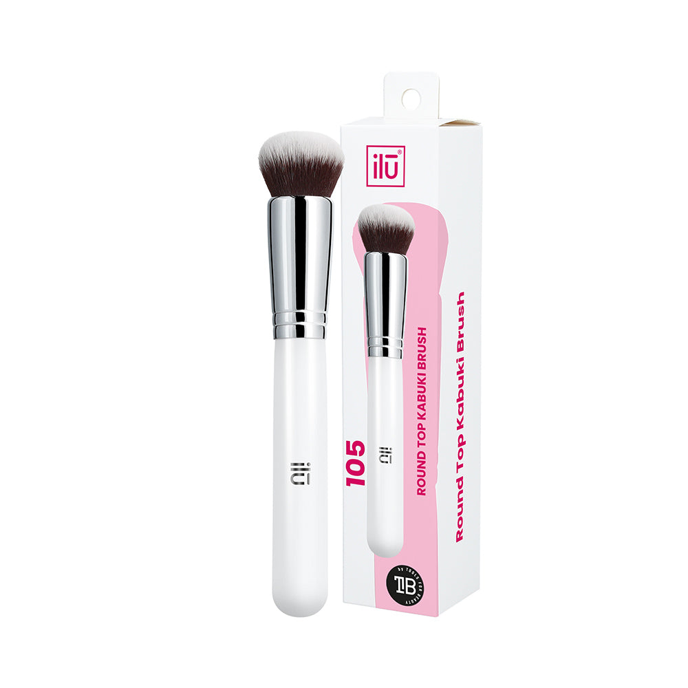 Ilū Make Up Round Top Kabuki Brush 105 - pennello fondotinta