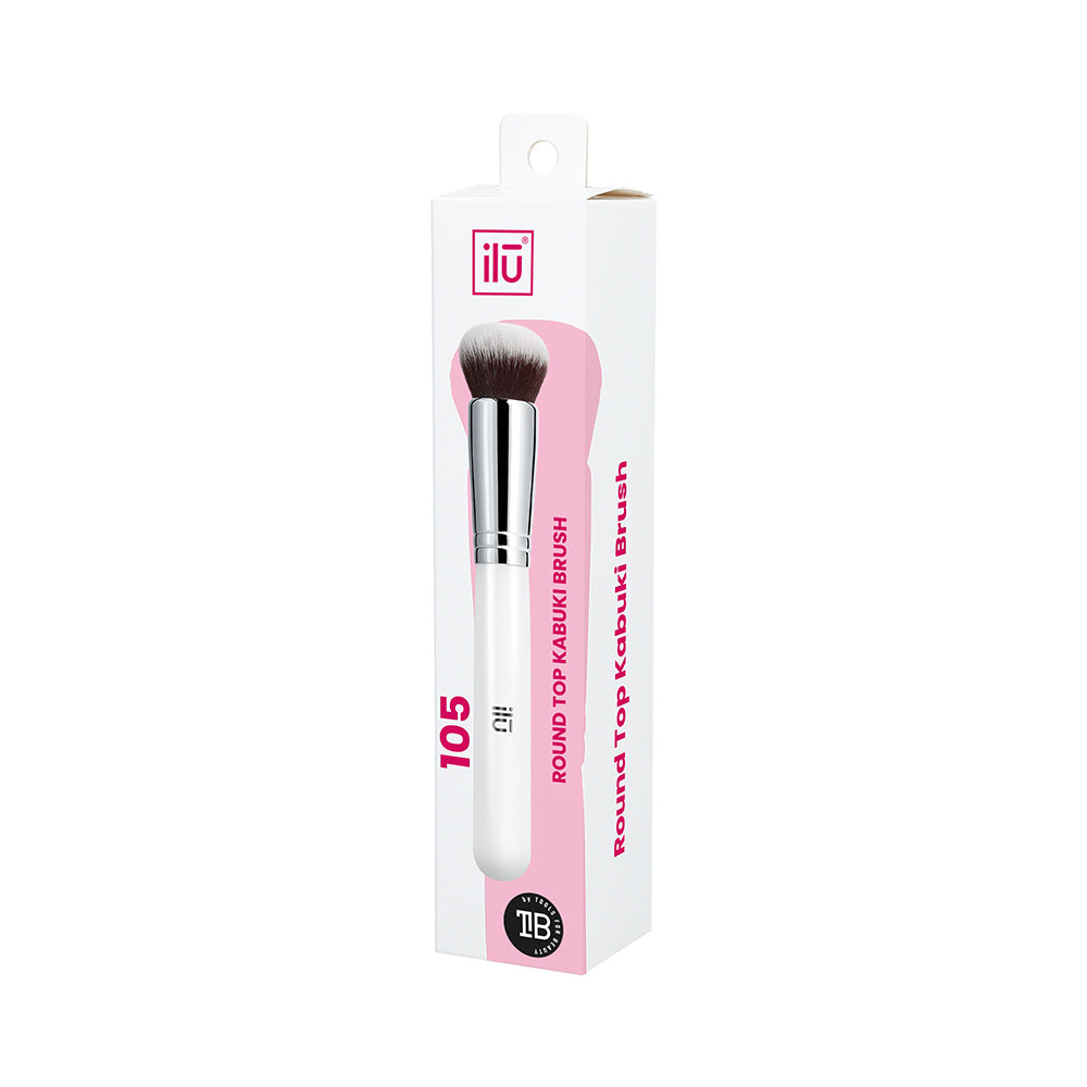 Ilū Make Up Round Top Kabuki Brush 105 - pennello fondotinta